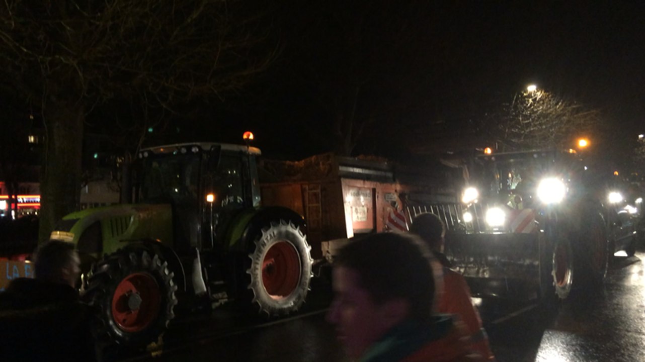 Nuit agitée avec les actions des agriculteurs