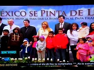 ANGELICA RIVERA, PRESENTA DISCO HOMENAJE AL PAPA, PASILLO TV, ENE 26 2016