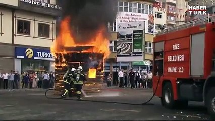 Rizede Yangın Tatbikatında Kurtarılması Beklenen Mankenin Hali