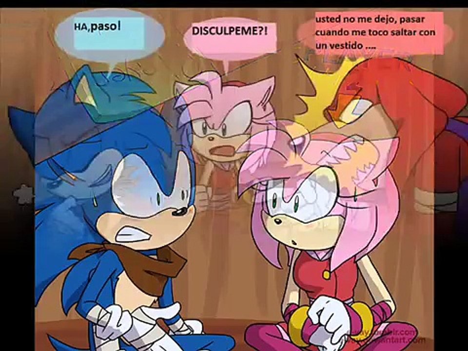 mini comic sonamy sonic boom kiss (español)