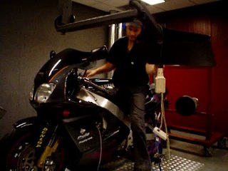 YZF 750 op de testbank