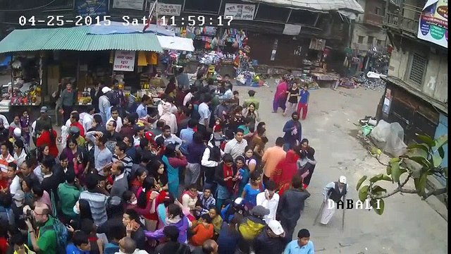 Nepal Earthquake 2015 - Asan, Kathmandu Live CCTV Video Footage Historical Earthquakes