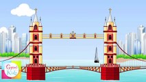 London Bridge is Falling Down Nursery Rhyme | Cartoon Animation Songs For Children