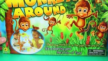 Monkeying Around Family Board Game With GIANT Surprise Egg Candy & Disney Cars Color Chang