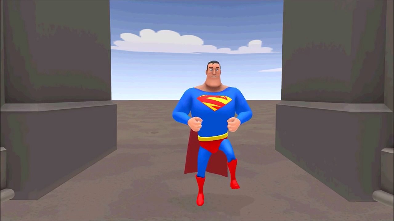 Superman VS Batman: Dance Battle w/ Nursery Rhyme Song for Kids