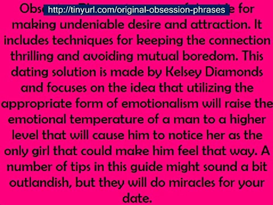 Obsession Phrases Facts Review - What Are The Obsession Phrases