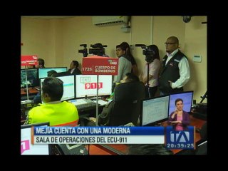 El cantón Mejía cuenta con moderna sala del ECU-911