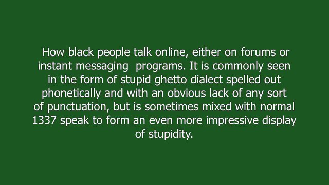 nigga 1337 meaning and pronunciation