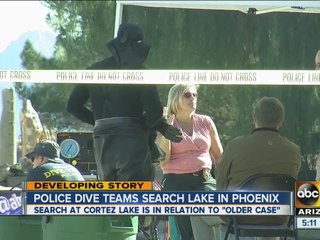 Dive teams search Cortez Park