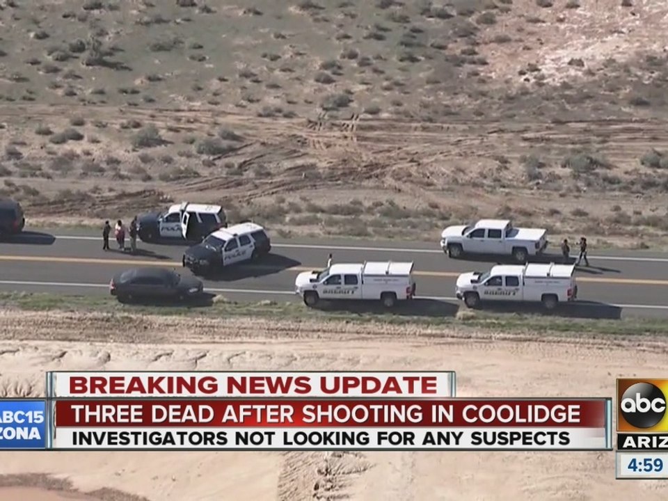 Three found shot, dead in Coolidge