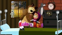 Masha and the Bear Five Little Monkeys Jumping on the Bed - Nursery Rhymes