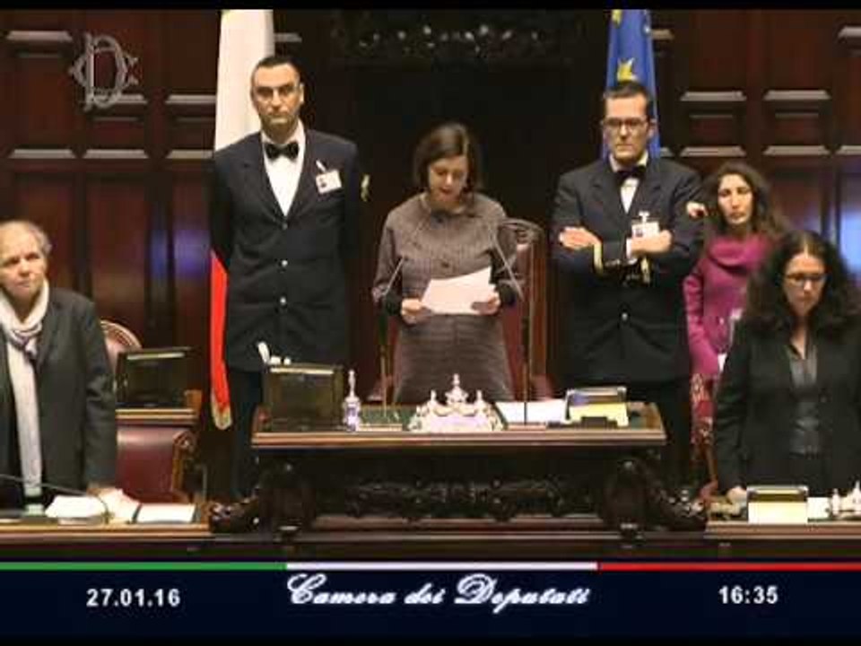 Roma - 71° Giorno della Memoria, intervento Boldrini in Aula (28.01.16)