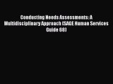 PDF Download Conducting Needs Assessments: A Multidisciplinary Approach (SAGE Human Services