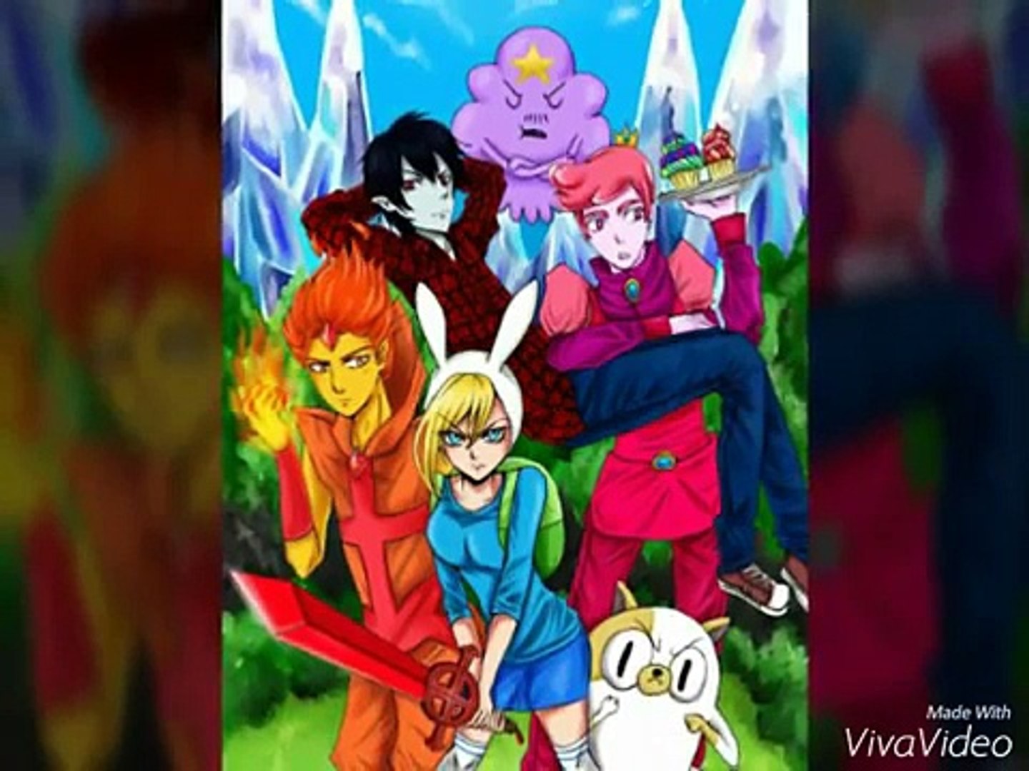 Fionna, Cake, Prince Gumball and Marshall lee  Adventure time anime,  Adventure, Adventure time
