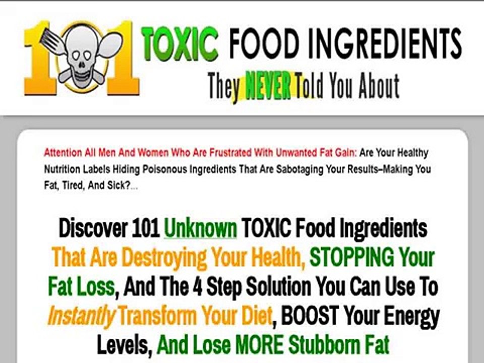 101 Toxic Food Ingredients