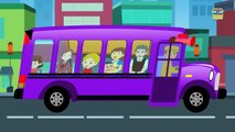 Wheels on the bus goes round and round | Kids Songs And Nursery rhymes with lyrics for chi