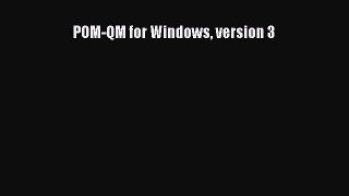 [PDF Download] POM-QM for Windows version 3 [Read] Full Ebook