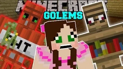 Video herunterladen: PopularMMOs Pat and Jen Minecraft: TOO MANY GOLEMS! Mod Showcase GamingWithJen