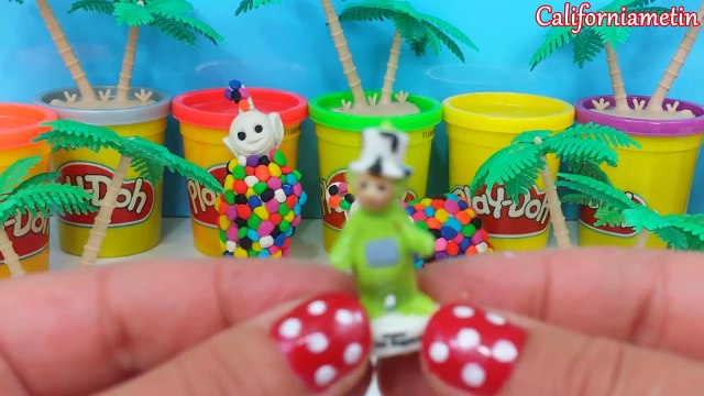 Rainbow Play Doh Dippin Dots Surprise Eggs Teletubbies Toys