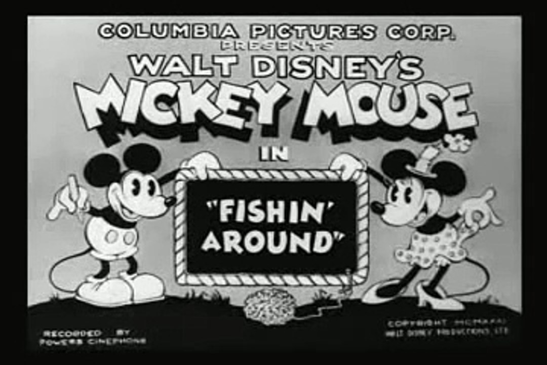 Mickey Mouse & Pluto Fishin Around (1931)