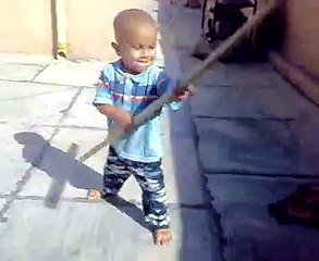Funny Video, boy bite a dog, local video