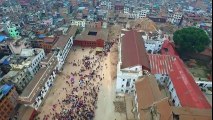 Drone Footage Captures Aftermath of Nepal Earthquake  Disastrous Earthquakes