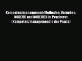 [PDF Herunterladen] Kompetenzmanagement: Methoden Vorgehen KODE(R) und KODE(R)X im Praxistest