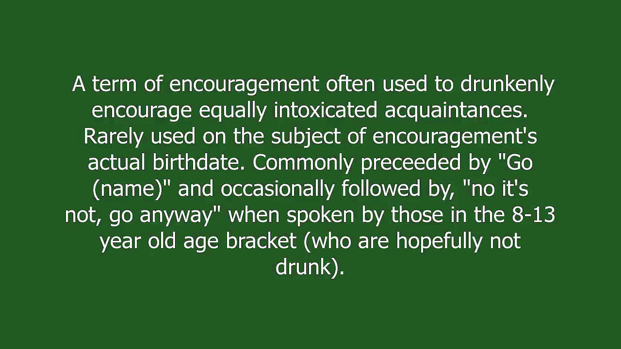 it's your birthday meaning and pronunciation