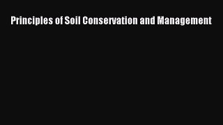 Principles of Soil Conservation and Management  PDF Download