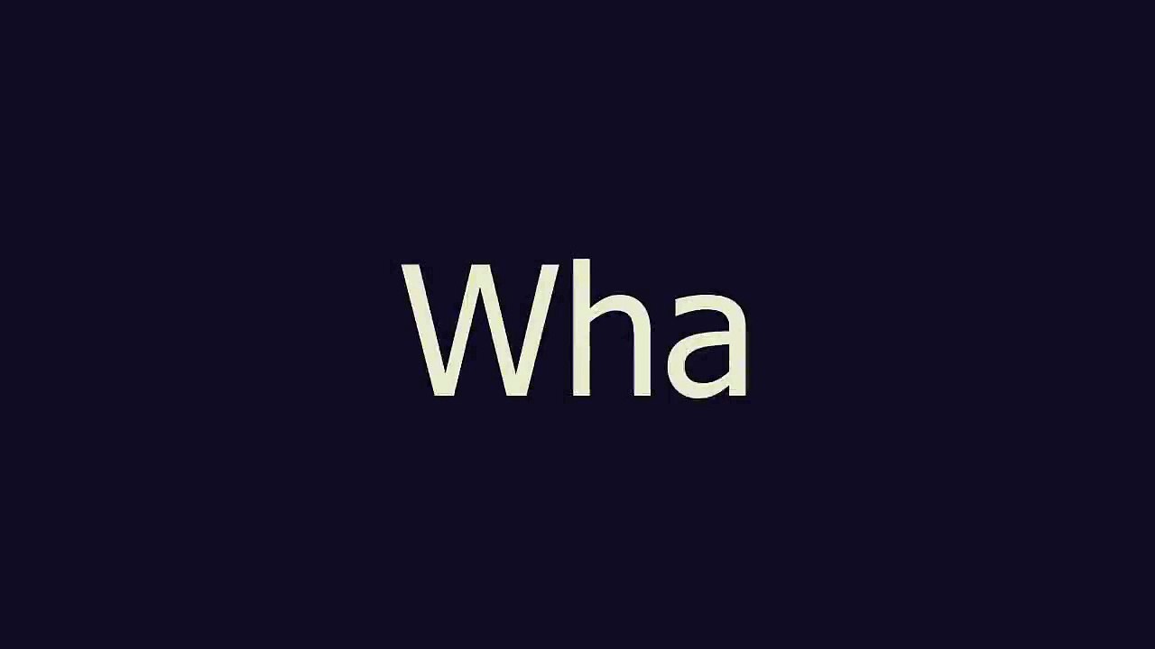 Wha meaning and pronunciation - video Dailymotion