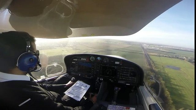 Crosswind landing at Humberside Airport Crosswind Landing