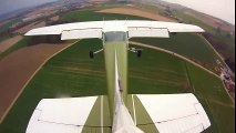 C182 Crosswind Landing GoPro  Crosswind Landing
