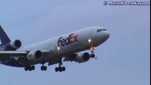 Crosswind Landing - by FedEx Express McDonnell Douglas MD-11(F) 【N587FE】  Crosswind Landing