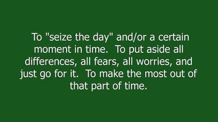 carpe diem meaning and pronunciation