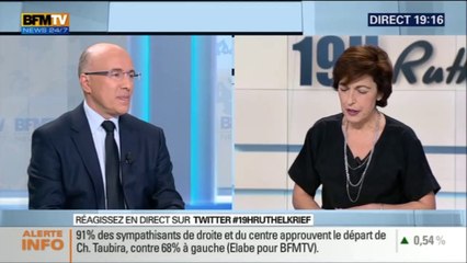 Eric Ciotti était l'invité de Ruth Elkrief sur BFMTV