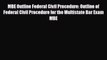 [PDF Download] MBE Outline Federal Civil Procedure: Outline of Federal Civil Procedure for