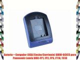 Bater?a   Cargador (USB/Coche/Corriente) DMW-BCH7E para Panasonic Lumix DMC-FP1 FP2 FP3 FT10