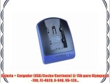 Bater?a   Cargador (USB/Coche/Corriente) Li-70b para Olympus D-700 FE-4020 X-940 VG-120...