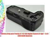 Battery Grip para Pentax K-7 K7 SLR Digital Camera D-Ag4   2x D-LI90 DLI90 Bater?as