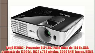 BenQ MX662 - Proyector DLP (3D triple flash de 144 Hz XGA contraste de 13000:1 1024 x 768 p?xeles