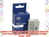 Big Mike'S 2 Pack Of Nb-10L Batteries And Rapid Ac Dc Charger For Canon Powershot Sx40 Hs Sx40Hs
