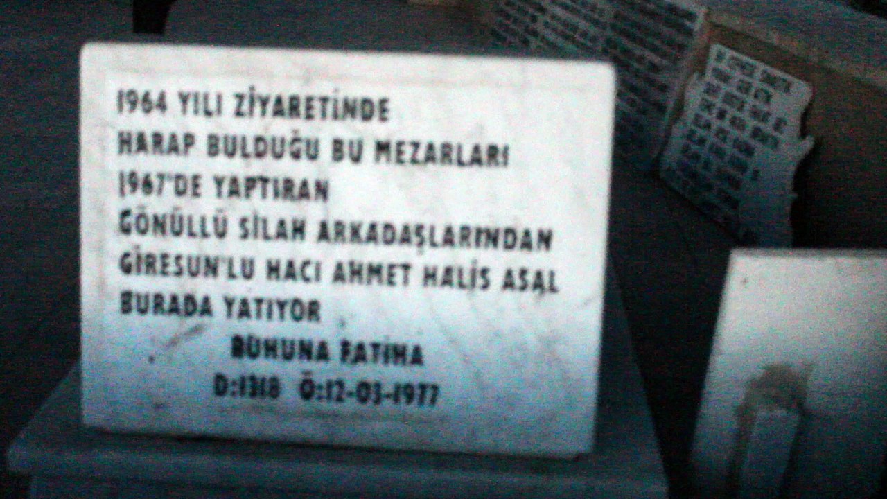 GİRESUNLULAR ŞEHİTLİĞİNDEN GÖRÜNTÜLER HABİB AKALIN