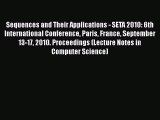 [PDF Download] Sequences and Their Applications - SETA 2010: 6th International Conference Paris