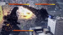 GODZILLA Ps4: Online battle Godzilla (Vapor Breath) vs Godzilla 2014 vs Hedorah