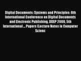 Digital Documents: Systems and Principles: 8th International Conference on Digital Documents