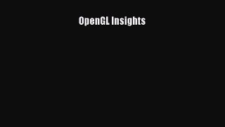 OpenGL Insights  Free Books