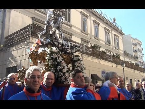 Aversa (CE) - San Paolo, le Congreghe al gran completo durante la processione (25.01.16)