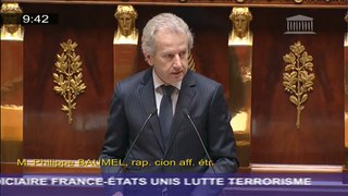 Discours Philippe BAUMEL-Rapporteur projet de loi Coopération judiciaire France – Etats Unis lutte contre le terrorisme