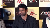 Prabhas about Competing Bollywood Heroes | Baahubali Trailer Launch | Karan Johar | Rajamo