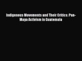 Indigenous Movements and Their Critics: Pan-Maya Activism in Guatemala  Free Books